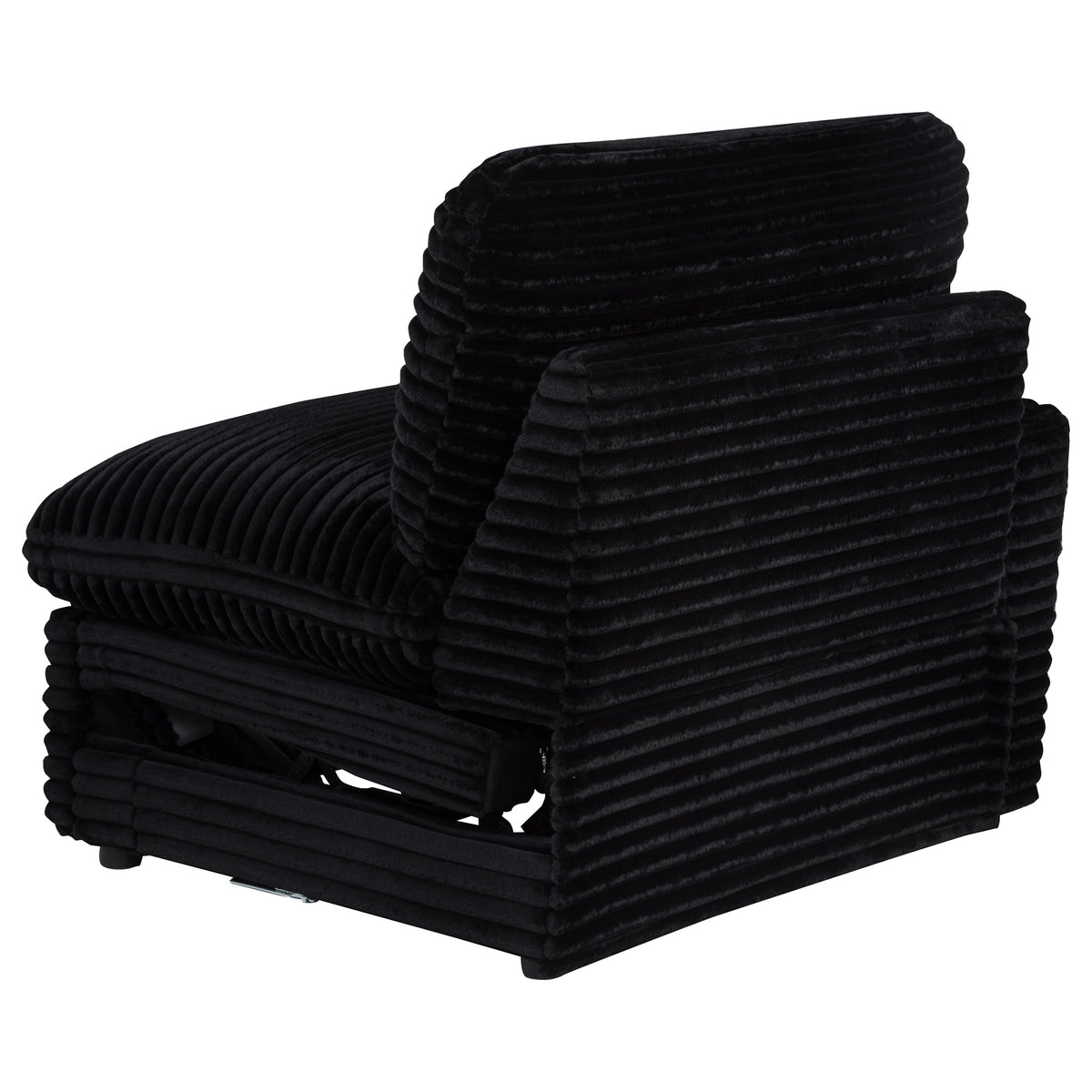 Collins Modular Power Recliner - Black, Left Arm Facing