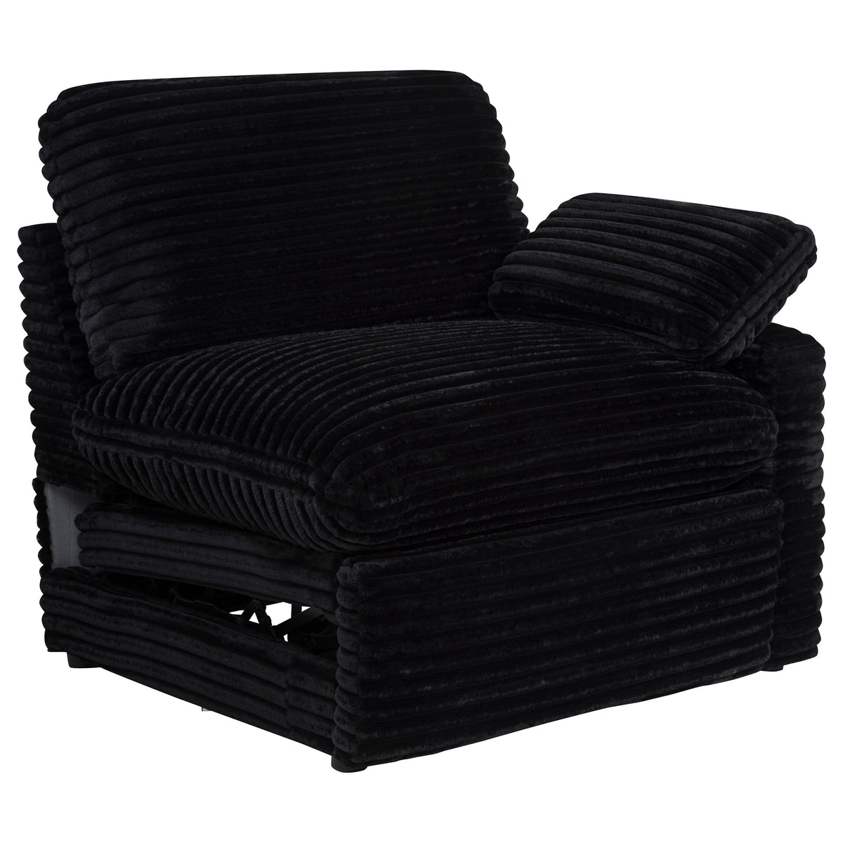 Collins Modular Power Recliner - Black, Right Arm Facing