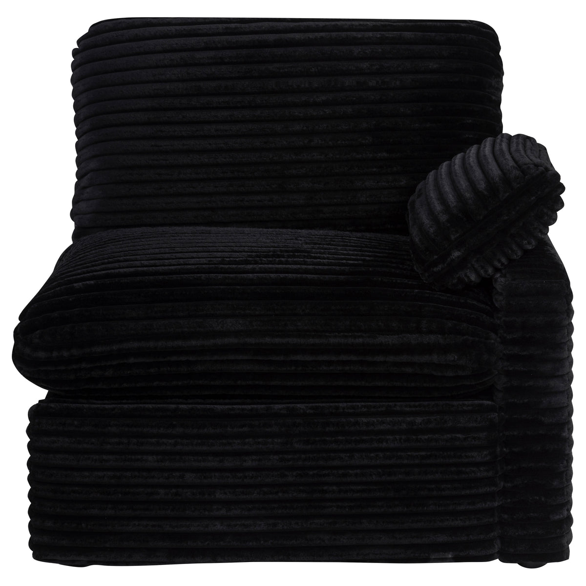 Collins Modular Power Recliner - Black, Right Arm Facing