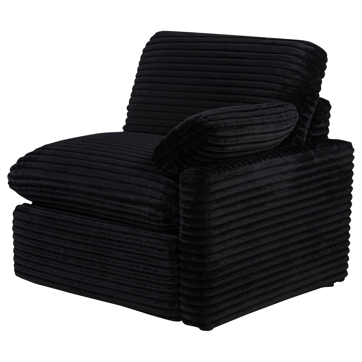 Collins Modular Power Recliner - Black, Right Arm Facing