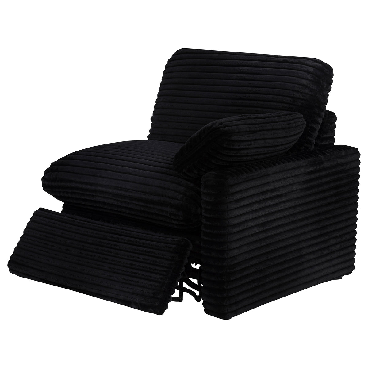 Collins Modular Power Recliner - Black, Right Arm Facing