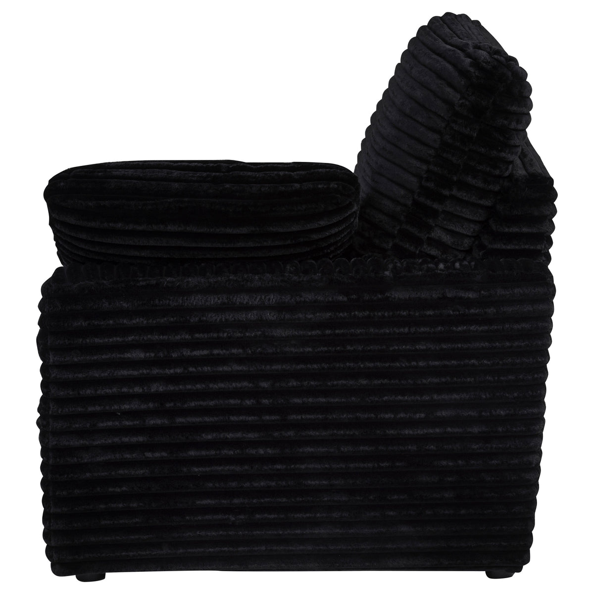 Collins Modular Power Recliner - Black, Right Arm Facing