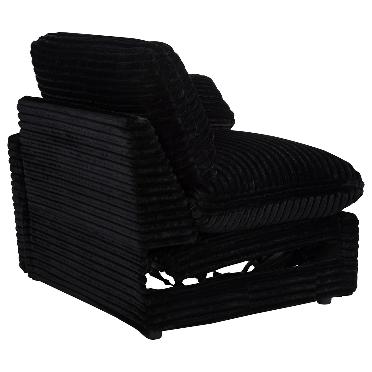 Collins Modular Power Recliner - Black, Right Arm Facing