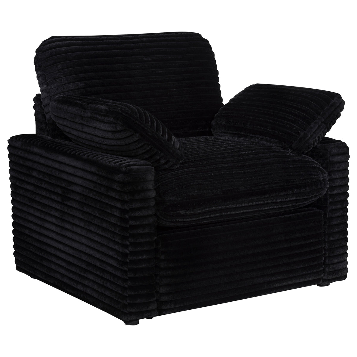 Collins Upholstered Power Recliner Chair - Black