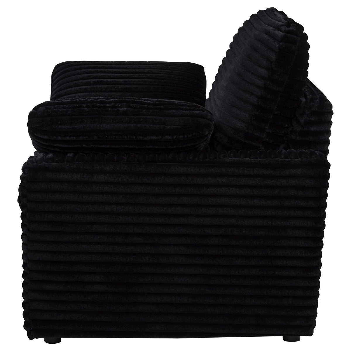 Collins Upholstered Power Recliner Chair - Black