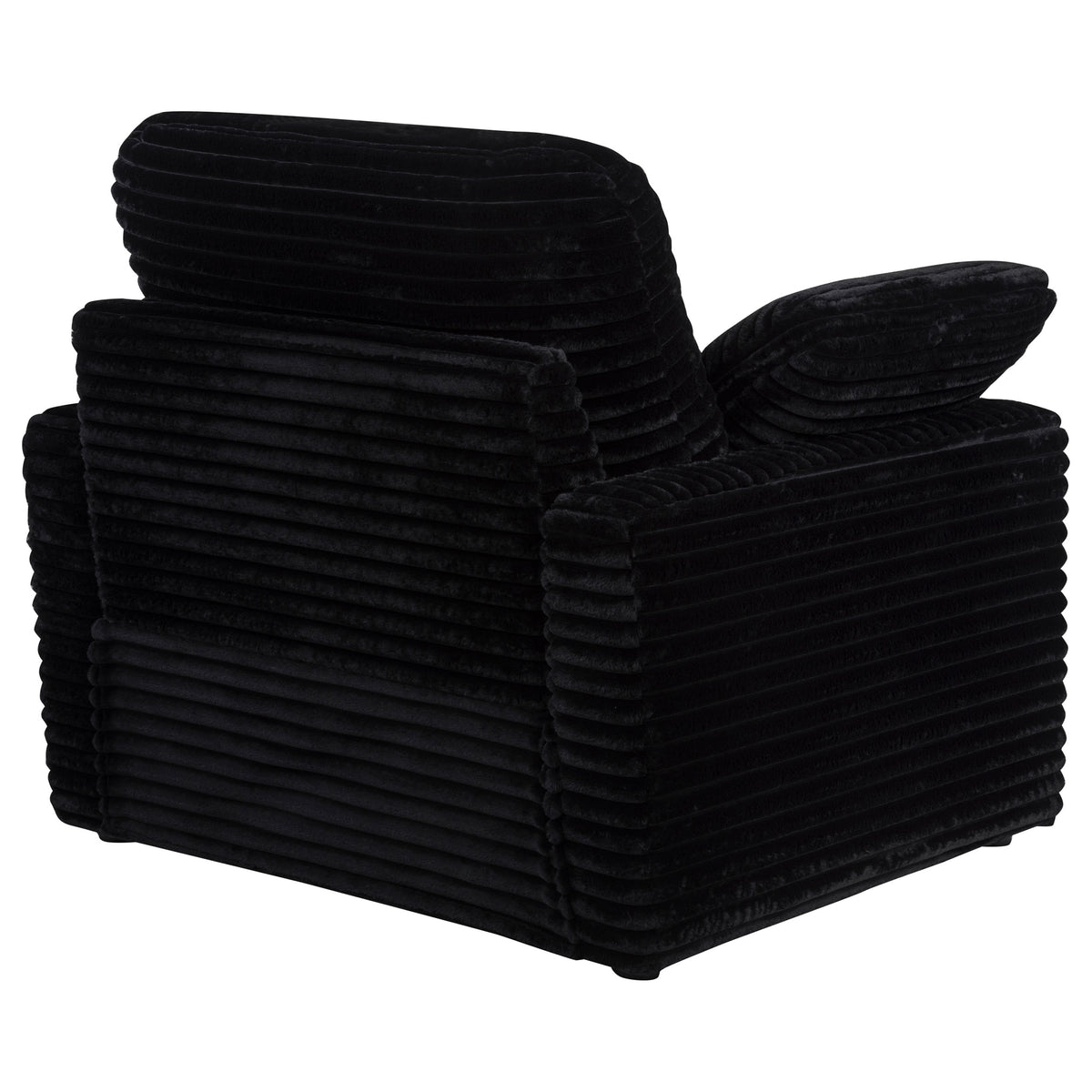 Collins Upholstered Power Recliner Chair - Black