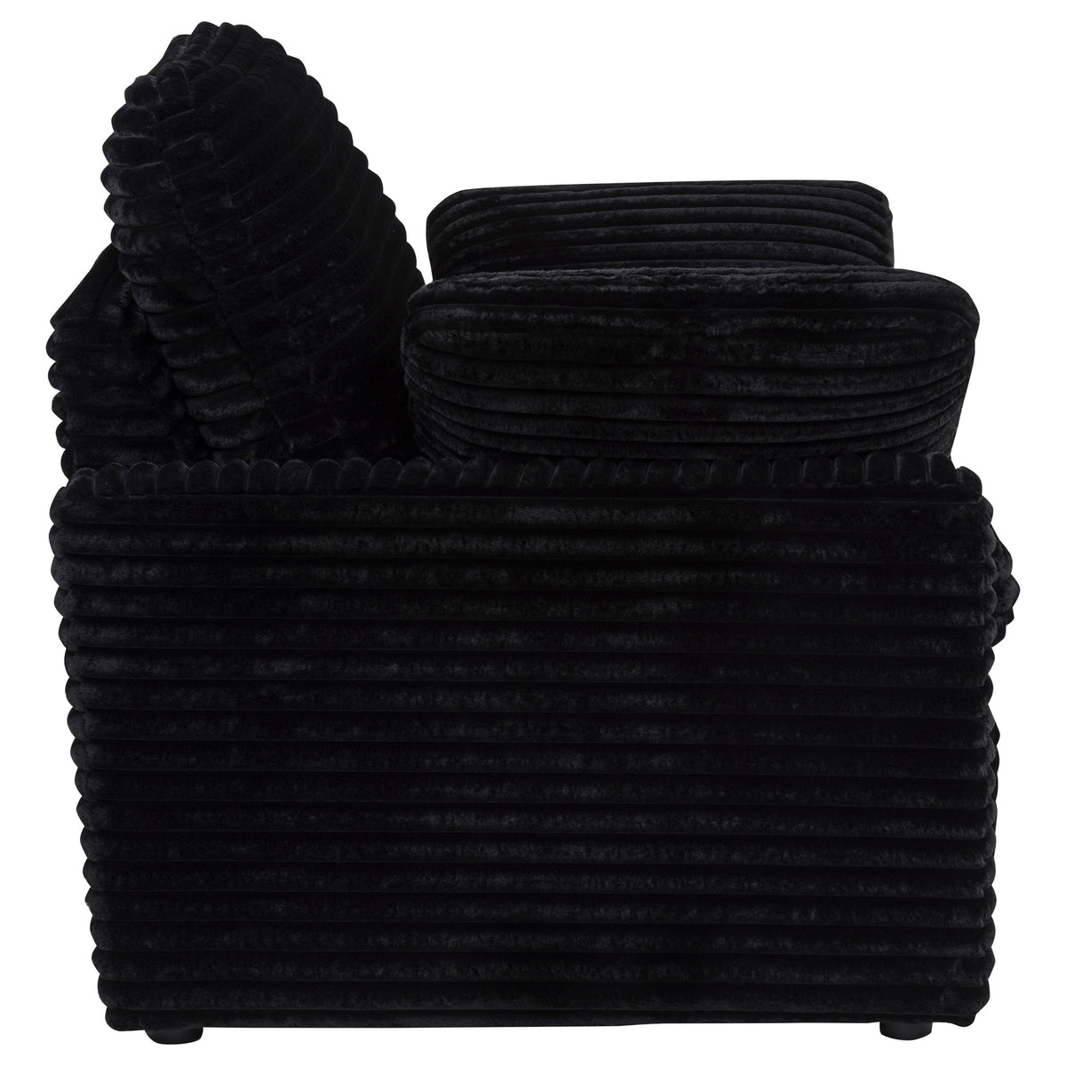 Collins Upholstered Power Recliner Chair - Black