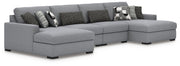 Bealton 4-Piece Sectional with Double Chaise Next-Gen Nuvella™ Performance Fabric