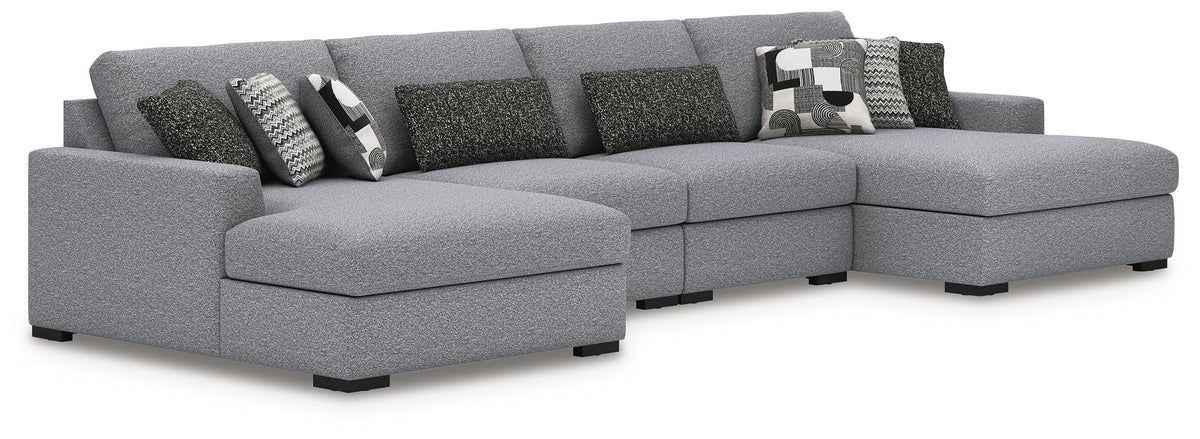 Bealton 4-Piece Sectional with Double Chaise Next-Gen Nuvella™ Performance Fabric