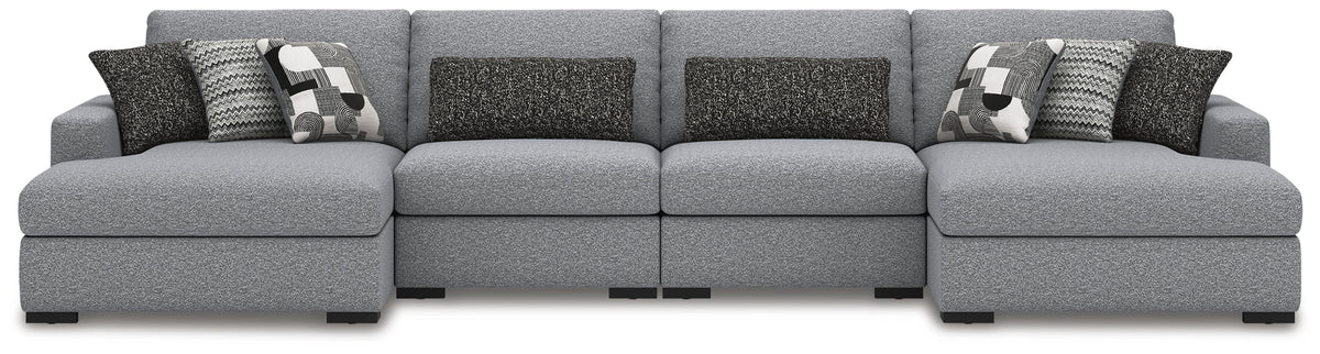 Bealton 4-Piece Sectional with Double Chaise Next-Gen Nuvella™ Performance Fabric