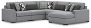 Bealton 5-Piece Sectional with Chaise Next-Gen Nuvella™ Performance Fabric