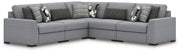Bealton 5-Piece Sectional Next-Gen Nuvella™ Performance Fabric