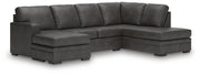 Lofton-Pike 2-Piece Sectional with Chaise Faux Leather
