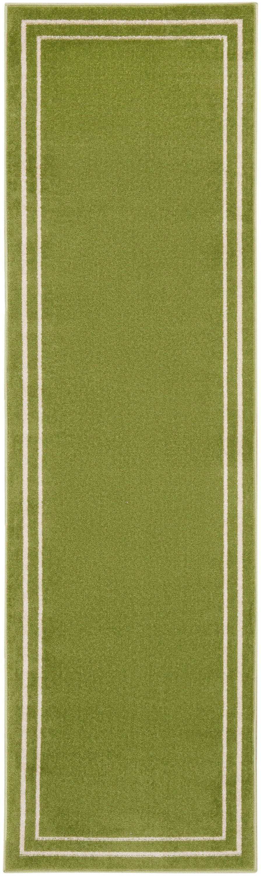 Nourison Essentials NRE02 Green Ivory Rug - Runner