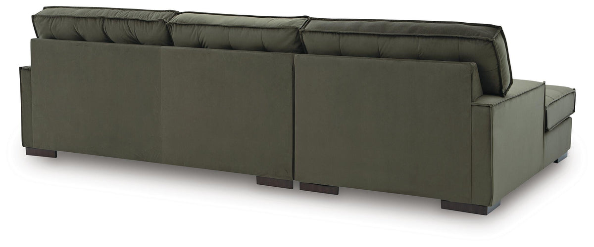 Caspian-Town 2-Piece Sectional with Chaise Velvet