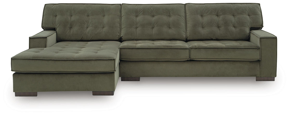 Caspian-Town 2-Piece Sectional with Chaise Velvet