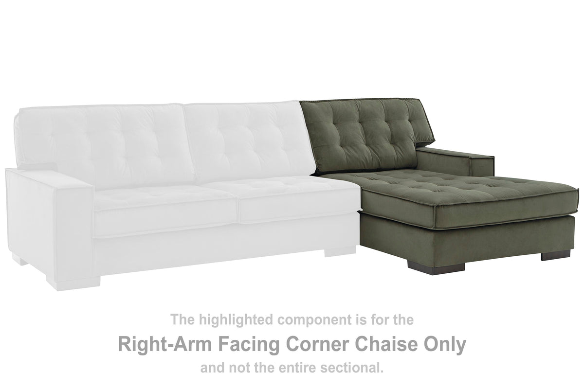 Caspian-Town RAF Corner Chaise Velvet