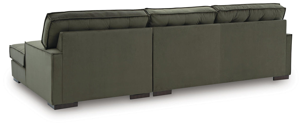 Caspian-Town 2-Piece Sectional with Chaise Velvet