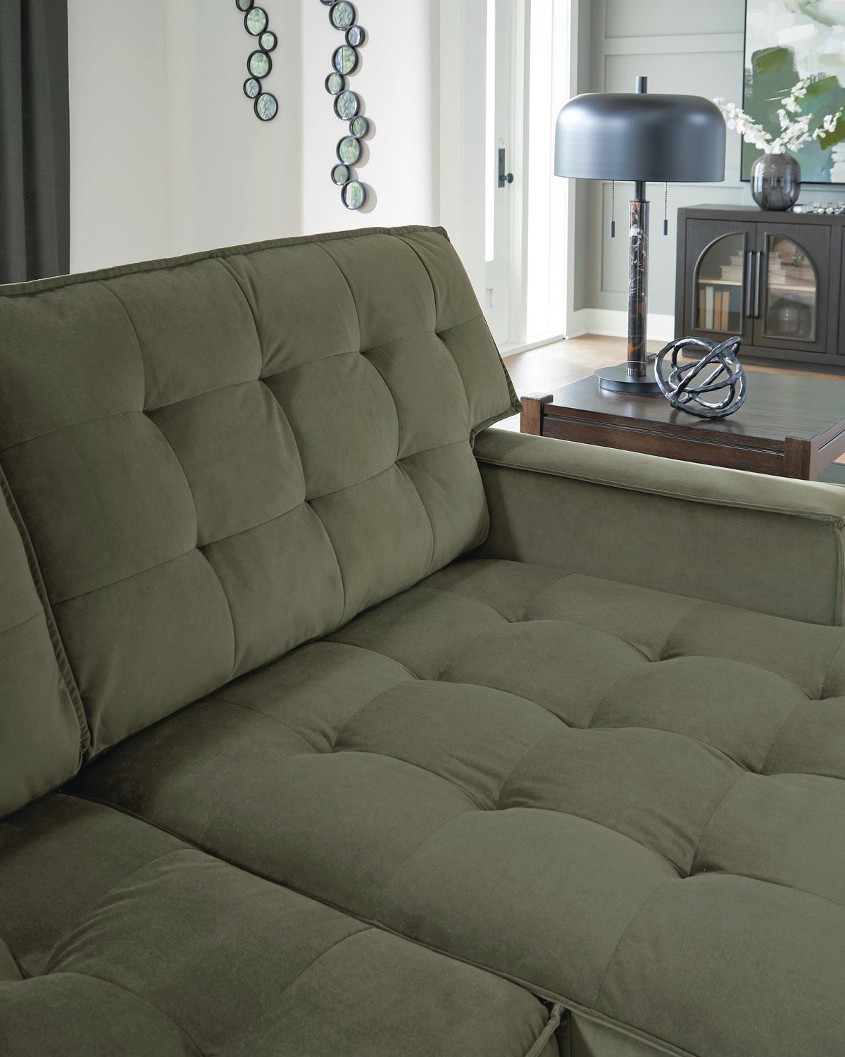 Caspian-Town 2-Piece Sectional with Chaise Velvet