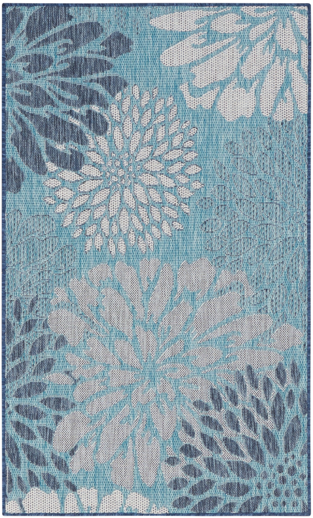 Garden Oasis GOA06 Navy Rug - Rectangle