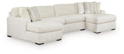 Chessington 3-Piece Sectional with Double Chaise Chenille