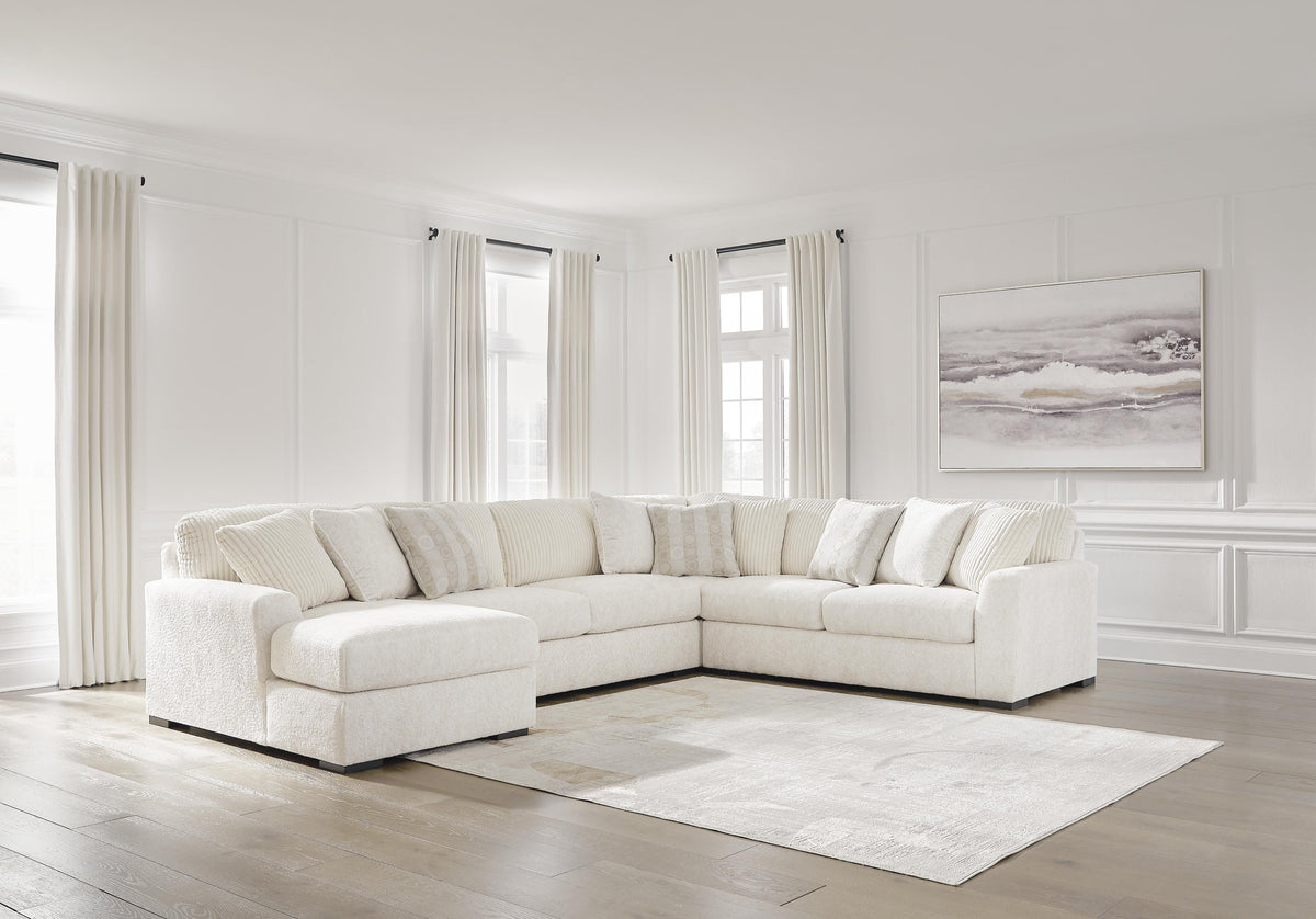 Chessington 4-Piece Sectional with Chaise Chenille