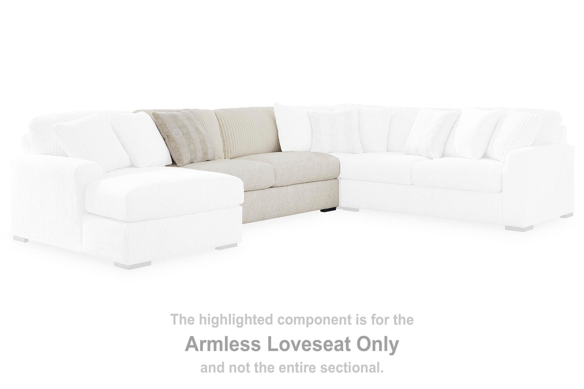 Chessington Armless Loveseat Chenille