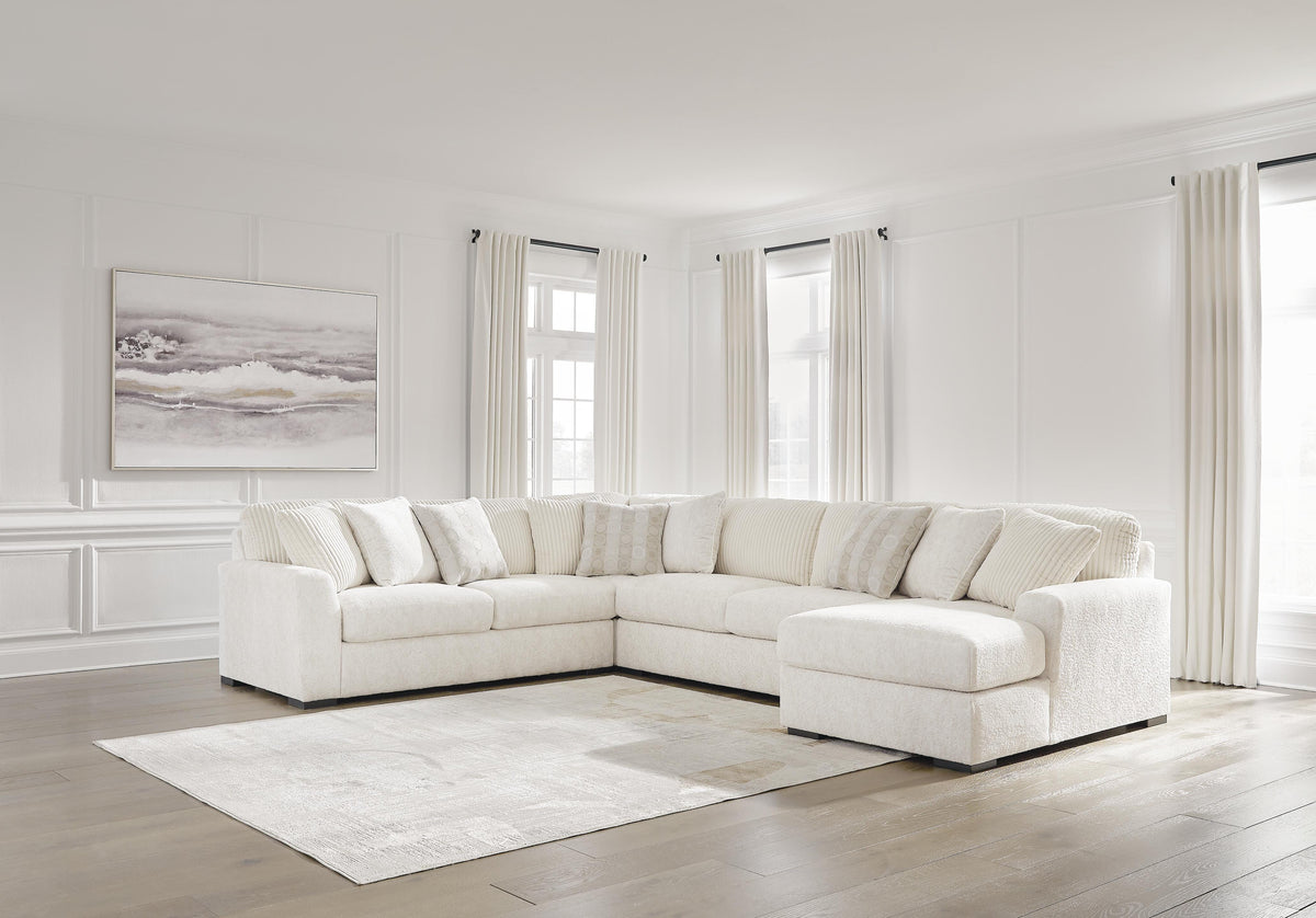 Chessington 4-Piece Sectional with Chaise Chenille
