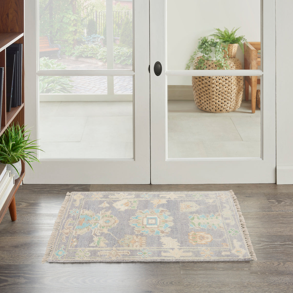 Odessa ODS01 Grey Multicolor Rug - room scene