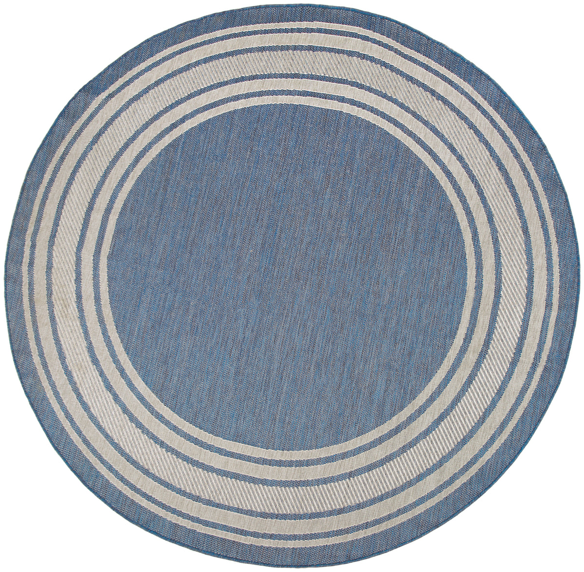 Horizon Indoor/Outdoor HOZ03 Denim Rug - Round