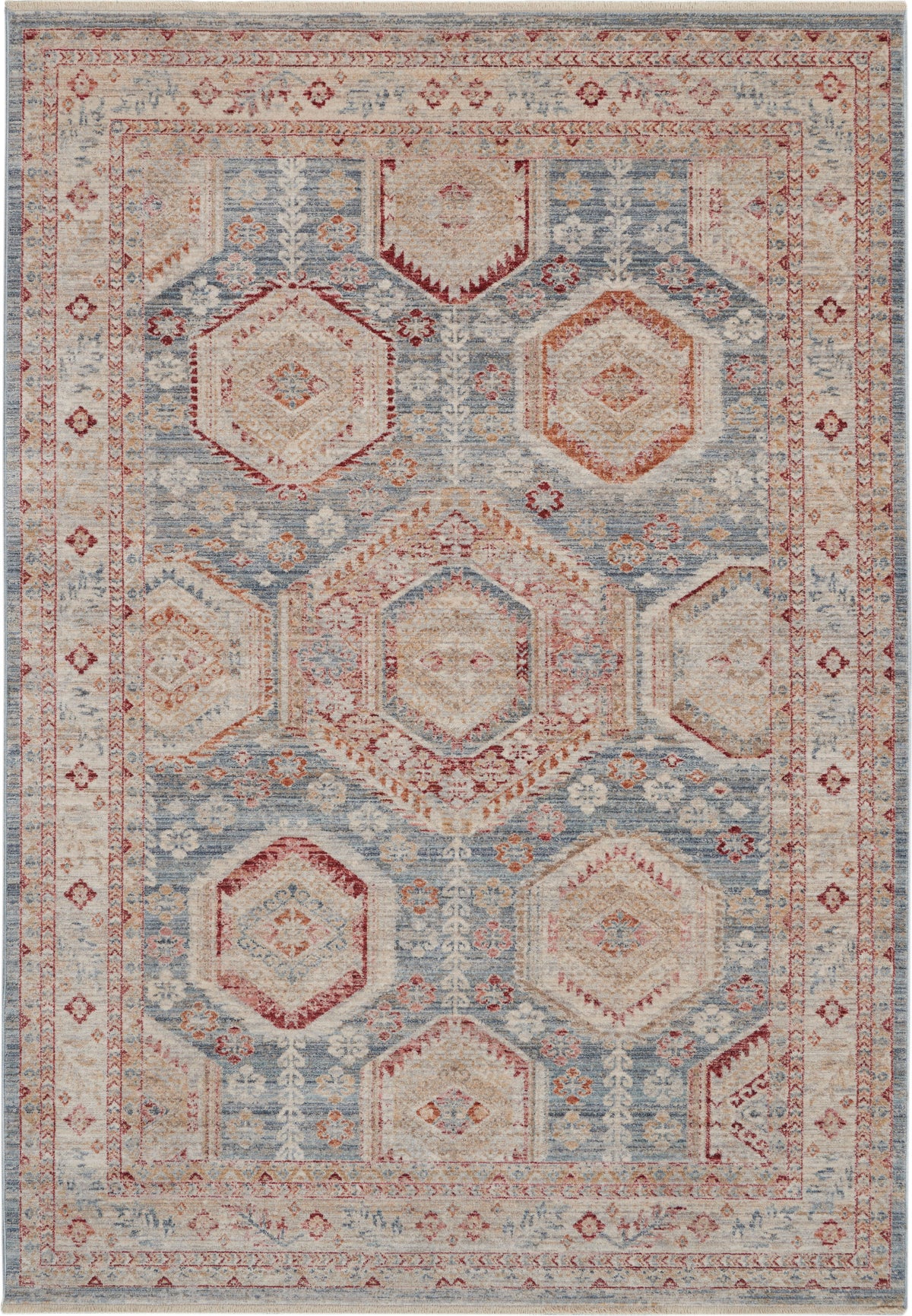 Homestead HMS01 Light Blue Multi Rug - Rectangle