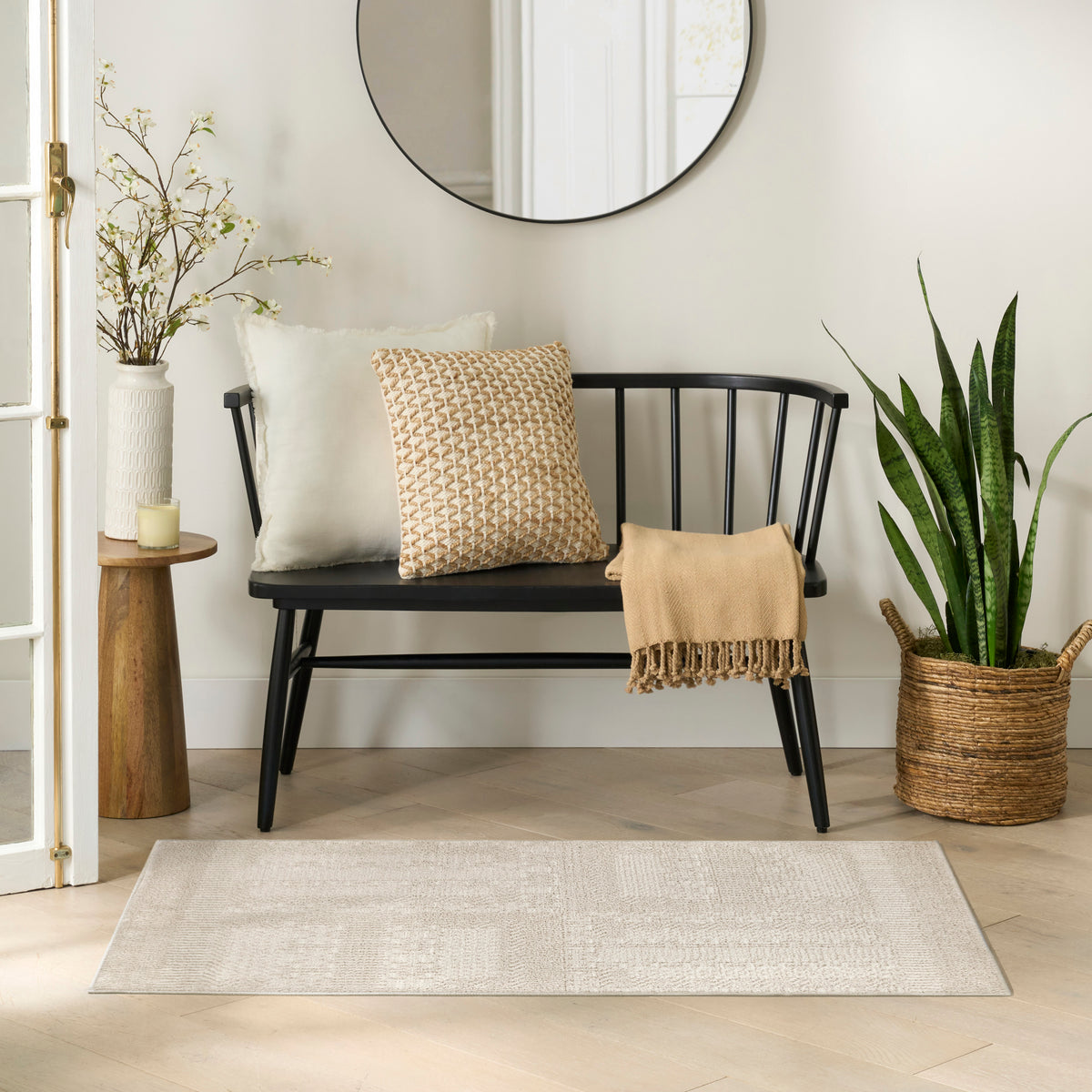 Nordic NRC11 Ivory Rug - room scene