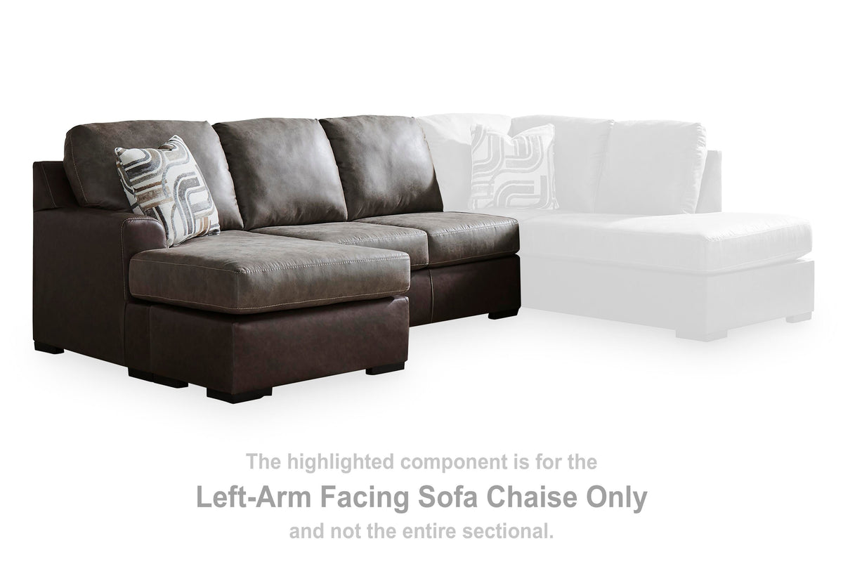 Castille Way LAF Sofa Chaise Faux Leather