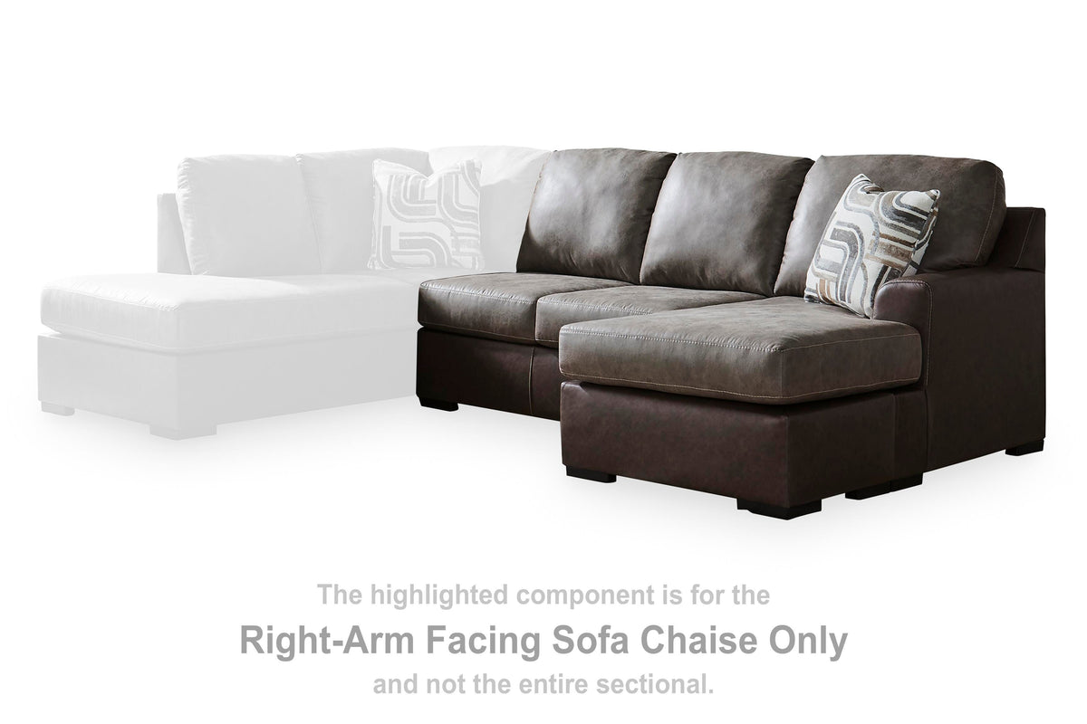 Castille Way RAF Sofa Chaise Faux Leather