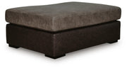 Castille Way Oversized Accent Ottoman Faux Leather
