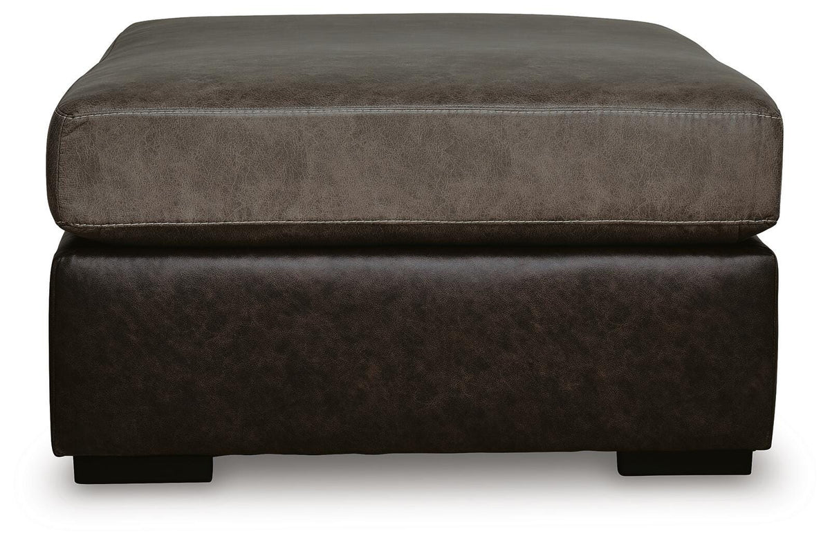 Castille Way Oversized Accent Ottoman Faux Leather