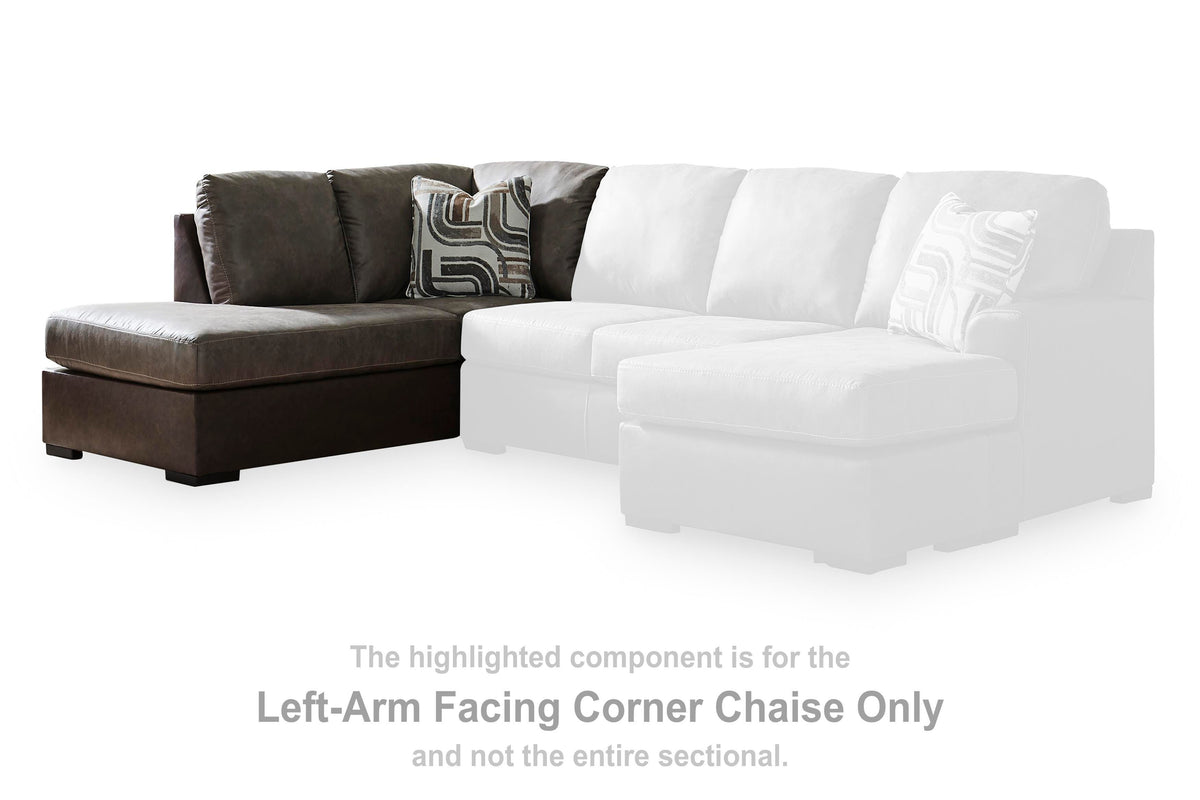 Castille Way LAF Corner Chaise Faux Leather