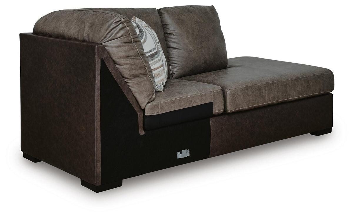 Castille Way RAF Corner Chaise Faux Leather