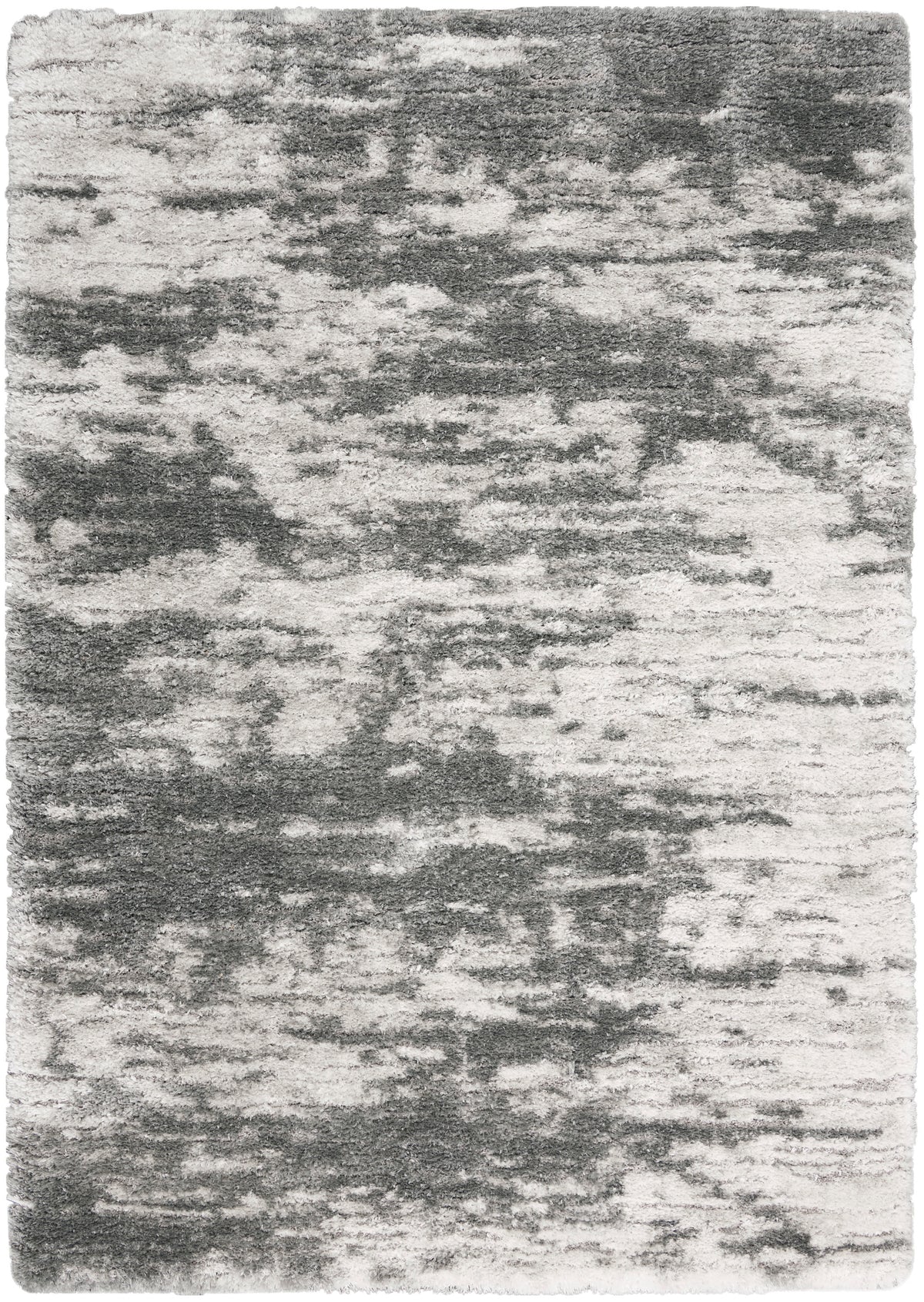 Dreamy Shag DRS02 Charcoal Ivory Rug - Rectangle