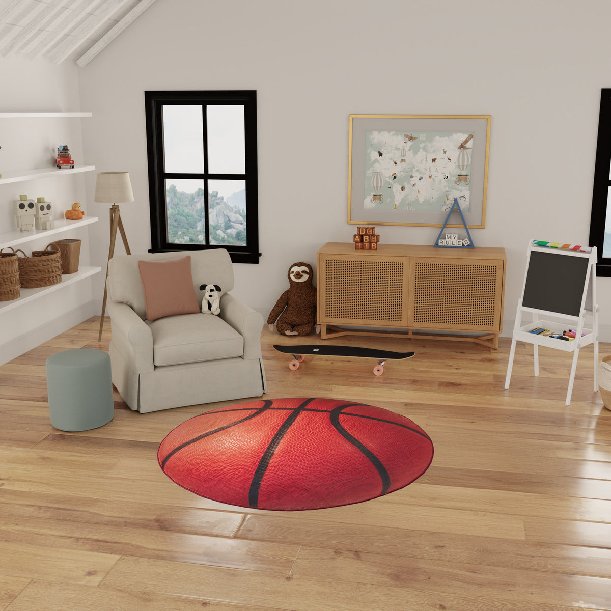 Imagination IMA03 Orange Rug - room scene