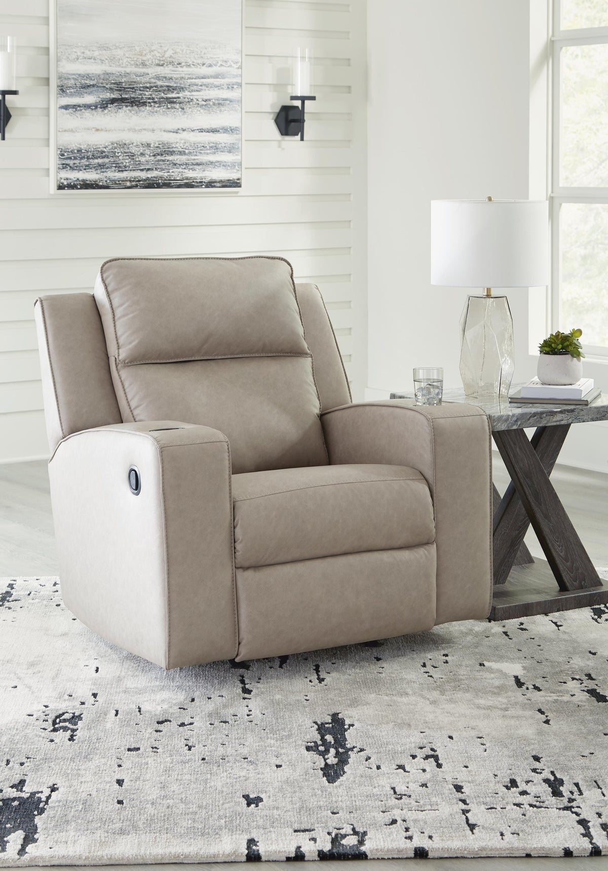 Lavenhorne Rocker Recliner Faux Leather