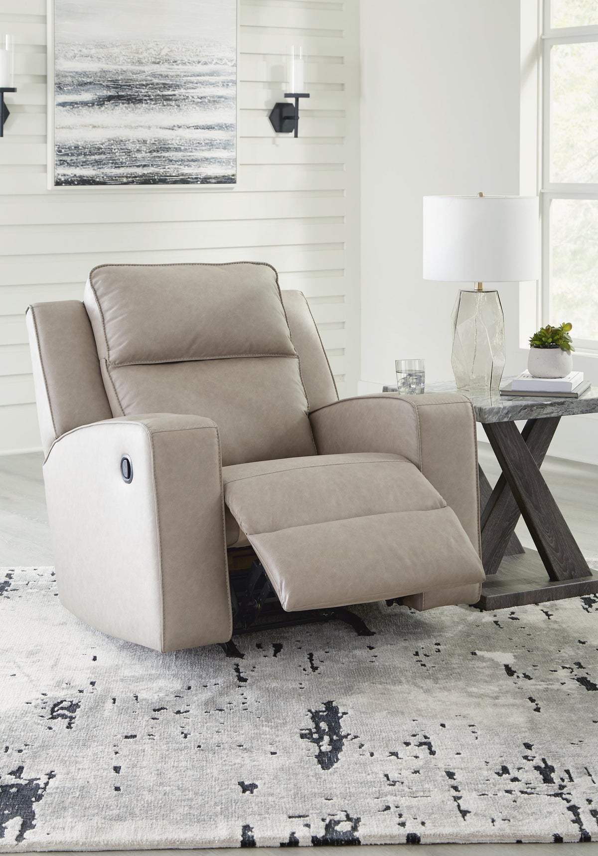 Lavenhorne Rocker Recliner Faux Leather