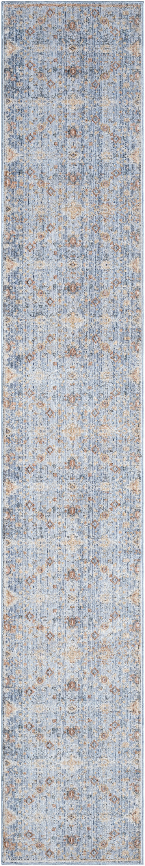 Elegant Heirlooms ELH02 Blue Ivory Rug - Runner
