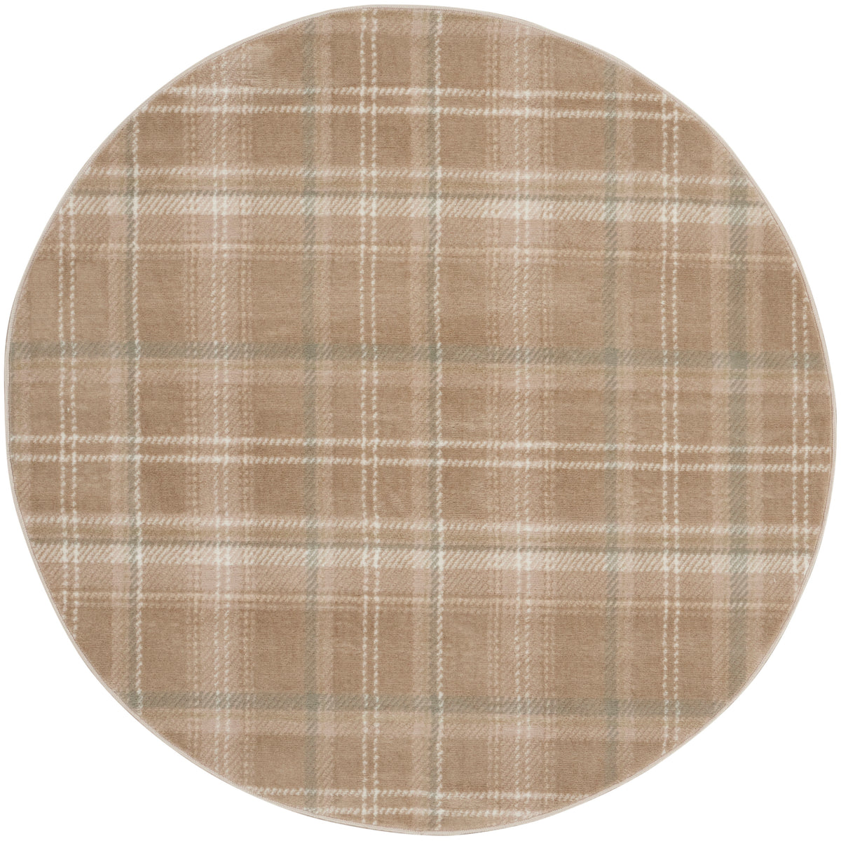 Grafix GRF03 Taupe Rug - Round