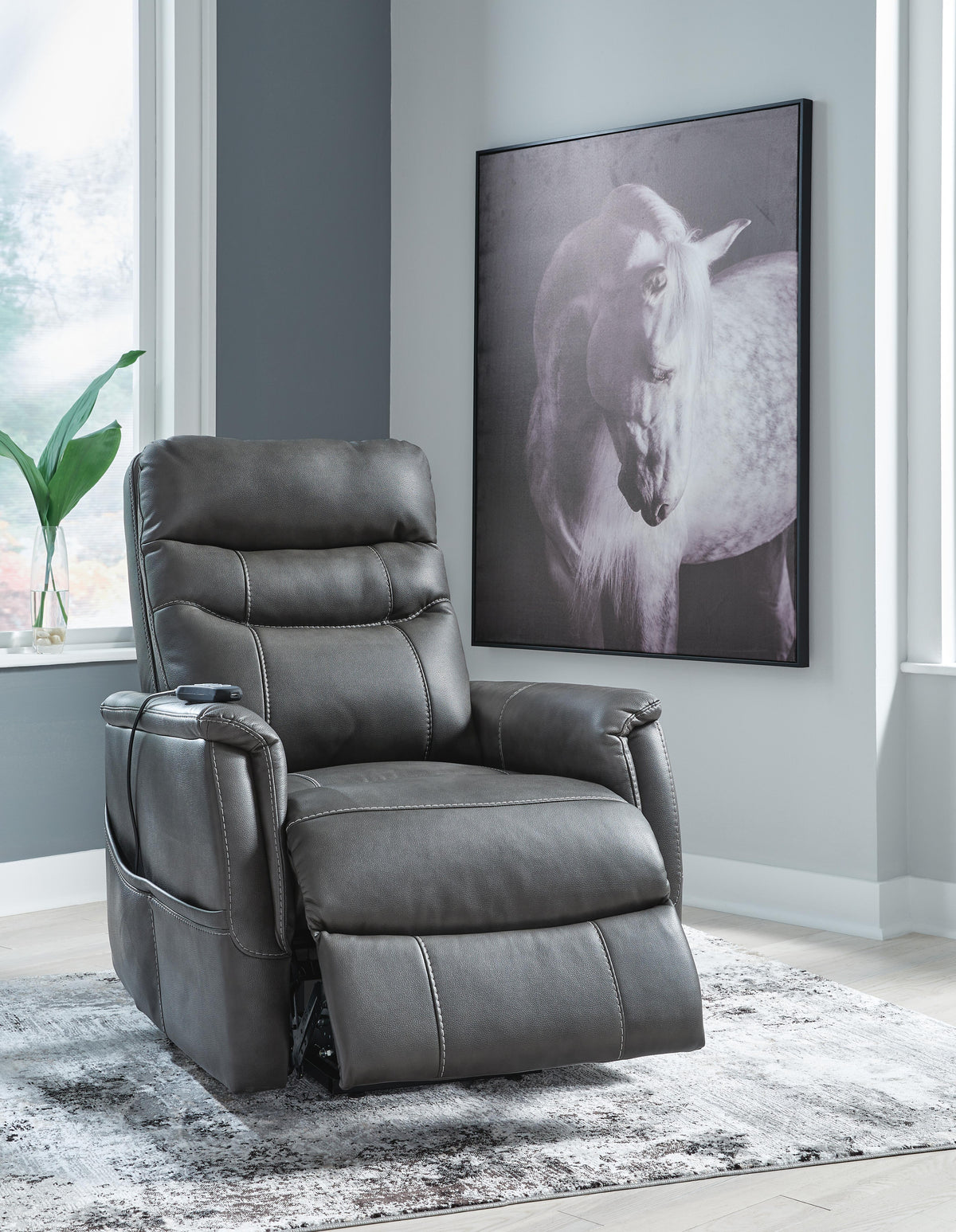 Strawbill Power Lift Recliner Faux Leather