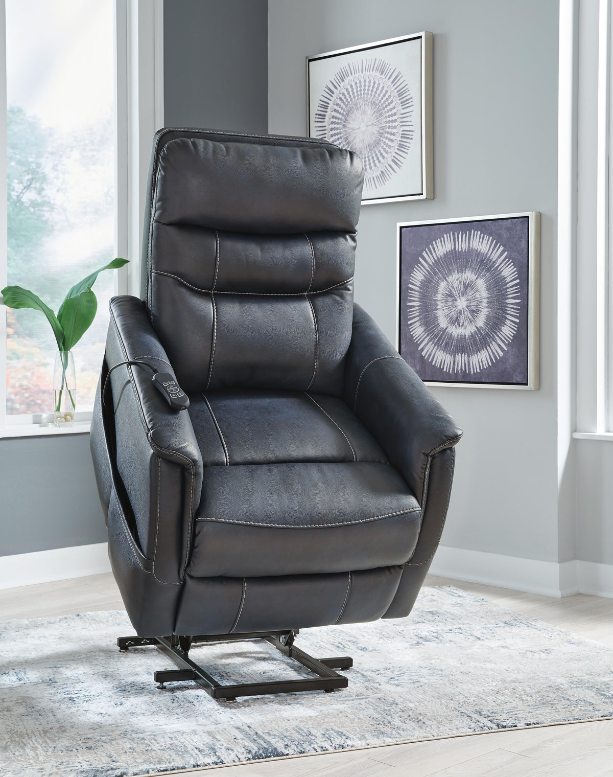 Strawbill Power Lift Recliner Faux Leather