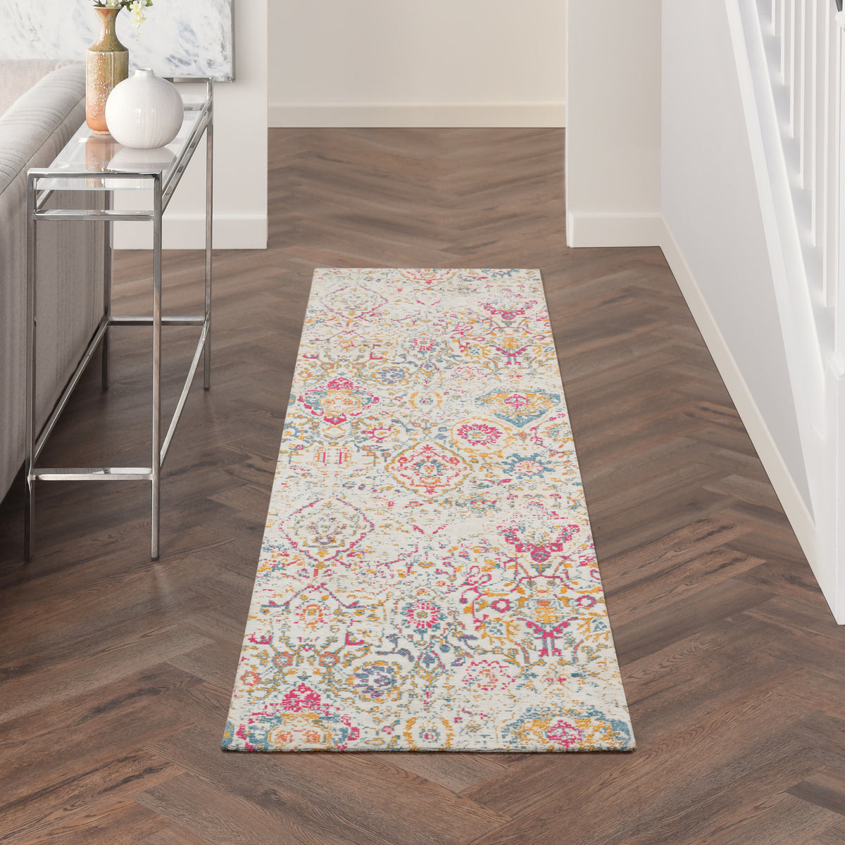 Damask DAS06 Multicolor Rug - room scene