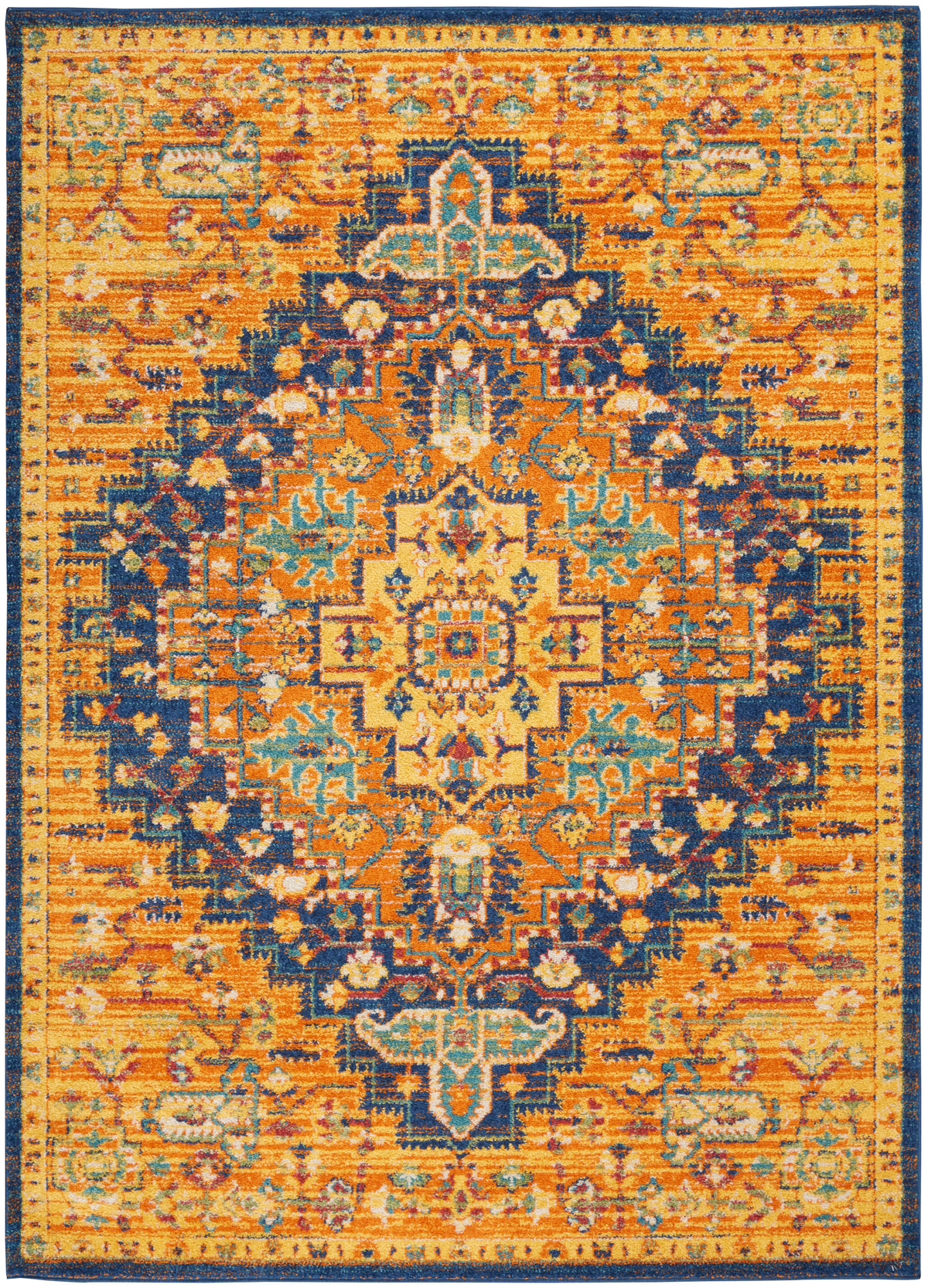 Allur ALR04 Orange Multicolor Rug - Rectangle