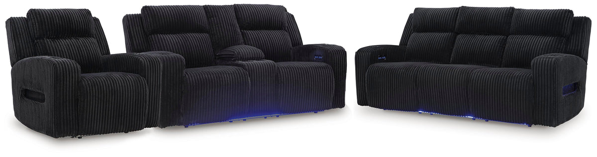 Belvarrow Power Reclining Sofa, Loveseat and Recliner