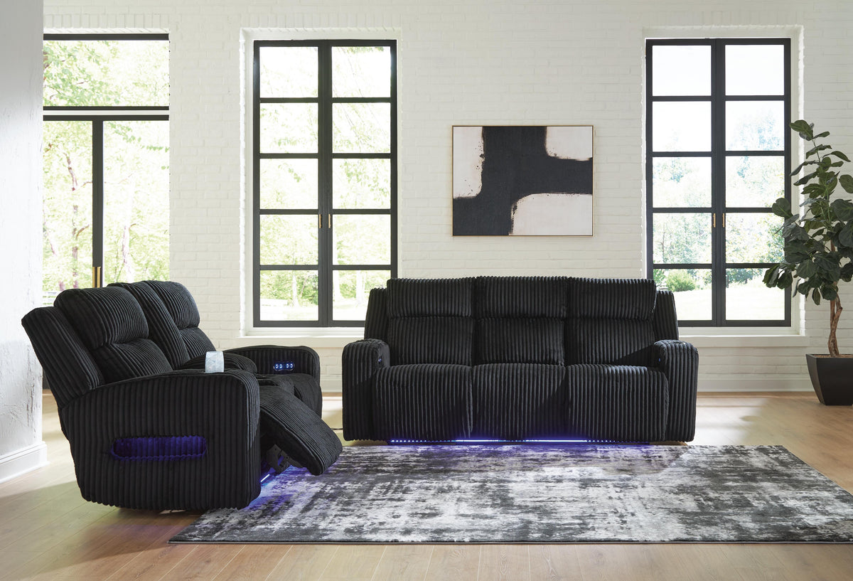 Belvarrow Power Reclining Sofa and Loveseat